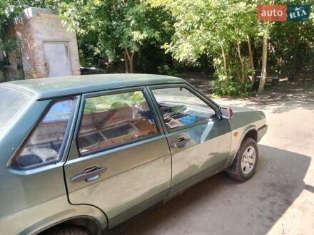 Зеленый ВАЗ 21099, объемом двигателя 1.6 л и пробегом 150 тыс. км за 1300 $, фото 1 на Automoto.ua