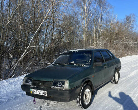 Зеленый ВАЗ 21099, объемом двигателя 1.5 л и пробегом 207 тыс. км за 1500 $, фото 1 на Automoto.ua