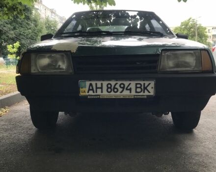 Зеленый ВАЗ 21099, объемом двигателя 1.5 л и пробегом 252 тыс. км за 600 $, фото 1 на Automoto.ua