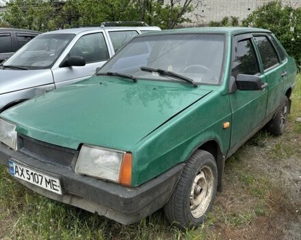 Зеленый ВАЗ 21099, объемом двигателя 1.5 л и пробегом 198 тыс. км за 499 $, фото 1 на Automoto.ua