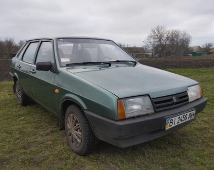 Зеленый ВАЗ 21099, объемом двигателя 1.5 л и пробегом 216 тыс. км за 1800 $, фото 1 на Automoto.ua