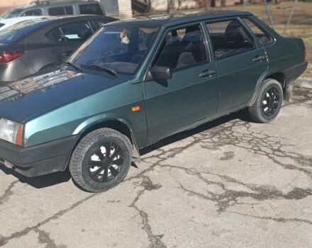 Зеленый ВАЗ 21099, объемом двигателя 1.5 л и пробегом 180 тыс. км за 2000 $, фото 1 на Automoto.ua