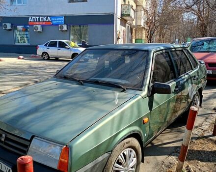 Зеленый ВАЗ 21099, объемом двигателя 1.6 л и пробегом 169 тыс. км за 1000 $, фото 1 на Automoto.ua