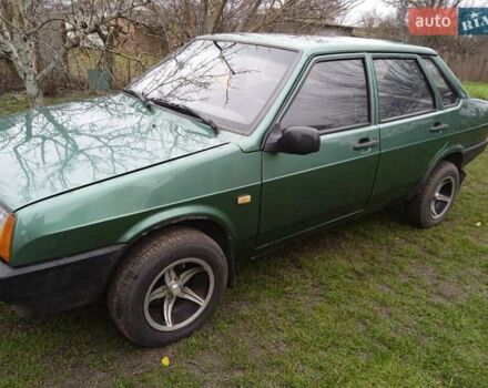 Зеленый ВАЗ 21099, объемом двигателя 1.6 л и пробегом 240 тыс. км за 1800 $, фото 1 на Automoto.ua