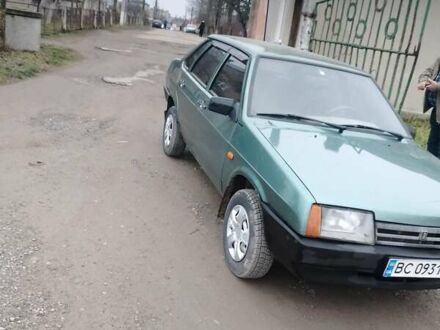 Зеленый ВАЗ 21099, объемом двигателя 1.6 л и пробегом 235 тыс. км за 1450 $, фото 1 на Automoto.ua