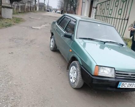 Зеленый ВАЗ 21099, объемом двигателя 1.6 л и пробегом 235 тыс. км за 1450 $, фото 1 на Automoto.ua