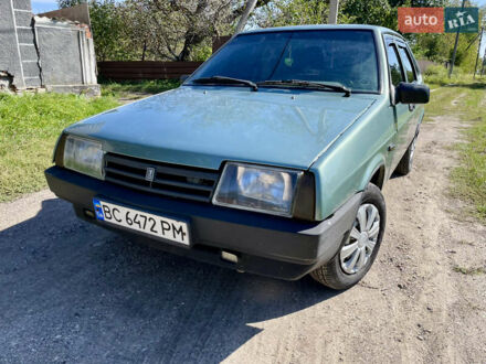 Зеленый ВАЗ 21099, объемом двигателя 1.6 л и пробегом 220 тыс. км за 1850 $, фото 1 на Automoto.ua