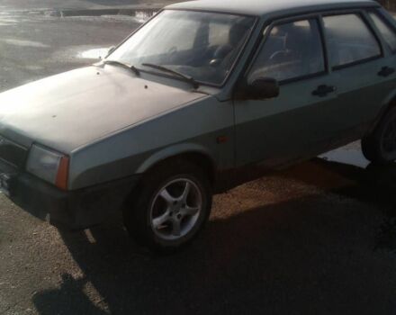 Зеленый ВАЗ 21099, объемом двигателя 2 л и пробегом 123 тыс. км за 1085 $, фото 1 на Automoto.ua