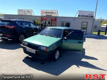 Зеленый ВАЗ 21099, объемом двигателя 1.6 л и пробегом 192 тыс. км за 1800 $, фото 1 на Automoto.ua