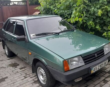 Зеленый ВАЗ 21099, объемом двигателя 1.6 л и пробегом 59 тыс. км за 2000 $, фото 1 на Automoto.ua