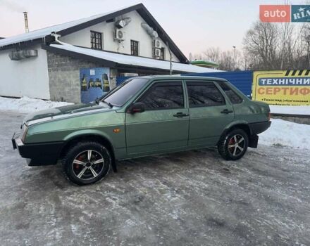 Зеленый ВАЗ 21099, объемом двигателя 1.5 л и пробегом 213 тыс. км за 2300 $, фото 1 на Automoto.ua
