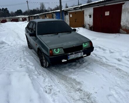 Зеленый ВАЗ 21099, объемом двигателя 1.6 л и пробегом 378 тыс. км за 1600 $, фото 1 на Automoto.ua