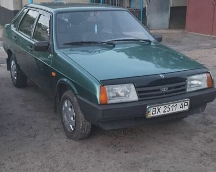 Зеленый ВАЗ 21099, объемом двигателя 1.6 л и пробегом 200 тыс. км за 1700 $, фото 1 на Automoto.ua