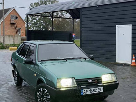 Зеленый ВАЗ 21099, объемом двигателя 1.6 л и пробегом 153 тыс. км за 1450 $, фото 1 на Automoto.ua