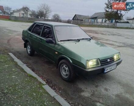 Зеленый ВАЗ 21099, объемом двигателя 1.6 л и пробегом 157 тыс. км за 1400 $, фото 1 на Automoto.ua