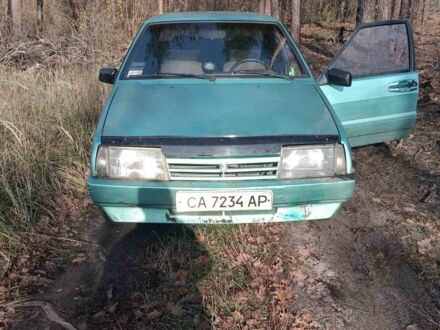 Зеленый ВАЗ 21099, объемом двигателя 1.5 л и пробегом 100 тыс. км за 407 $, фото 1 на Automoto.ua