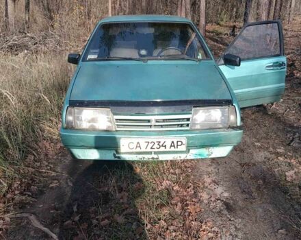 Зеленый ВАЗ 21099, объемом двигателя 1.5 л и пробегом 100 тыс. км за 407 $, фото 1 на Automoto.ua