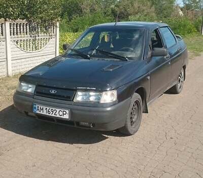 Чорний ВАЗ 2110, об'ємом двигуна 1.6 л та пробігом 130 тис. км за 1200 $, фото 1 на Automoto.ua