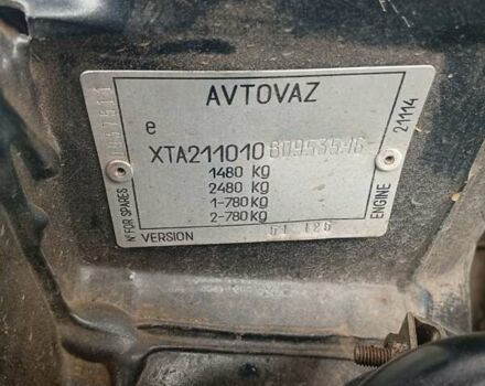 Черный ВАЗ 2110, объемом двигателя 1.6 л и пробегом 206 тыс. км за 1550 $, фото 8 на Automoto.ua