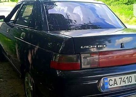 Черный ВАЗ 2110, объемом двигателя 1.6 л и пробегом 190 тыс. км за 3500 $, фото 1 на Automoto.ua