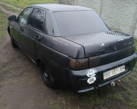 Черный ВАЗ 2110, объемом двигателя 2 л и пробегом 409 тыс. км за 679 $, фото 3 на Automoto.ua