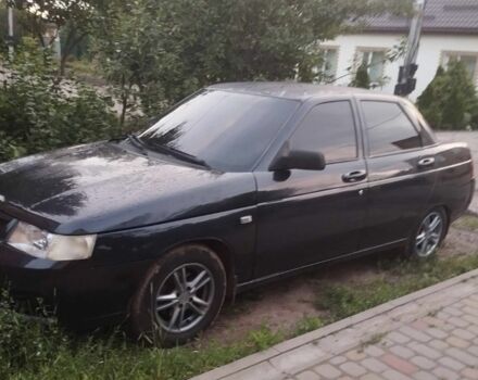 Черный ВАЗ 2110, объемом двигателя 1.6 л и пробегом 215 тыс. км за 2250 $, фото 4 на Automoto.ua