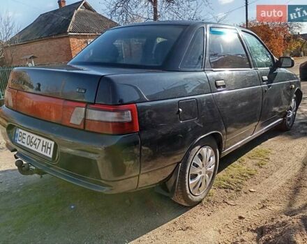 Черный ВАЗ 2110, объемом двигателя 1.6 л и пробегом 250 тыс. км за 1950 $, фото 2 на Automoto.ua