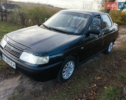 Черный ВАЗ 2110, объемом двигателя 1.6 л и пробегом 208 тыс. км за 2150 $, фото 1 на Automoto.ua