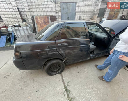 Черный ВАЗ 2110, объемом двигателя 1.6 л и пробегом 600 тыс. км за 600 $, фото 2 на Automoto.ua