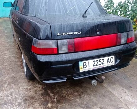 Черный ВАЗ 2110, объемом двигателя 1.5 л и пробегом 110 тыс. км за 1800 $, фото 3 на Automoto.ua