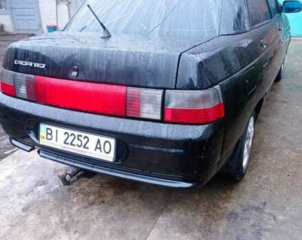 Черный ВАЗ 2110, объемом двигателя 1.5 л и пробегом 110 тыс. км за 1800 $, фото 1 на Automoto.ua