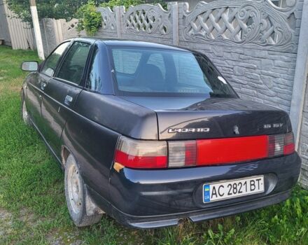 Черный ВАЗ 2110, объемом двигателя 1 л и пробегом 138 тыс. км за 1700 $, фото 2 на Automoto.ua