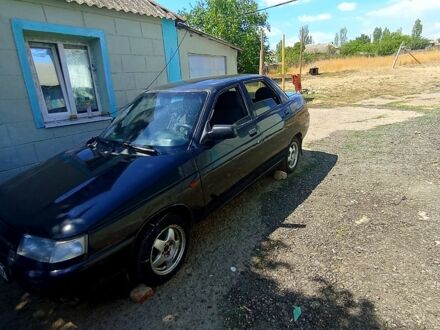 Черный ВАЗ 2110, объемом двигателя 1.6 л и пробегом 123 тыс. км за 1150 $, фото 1 на Automoto.ua