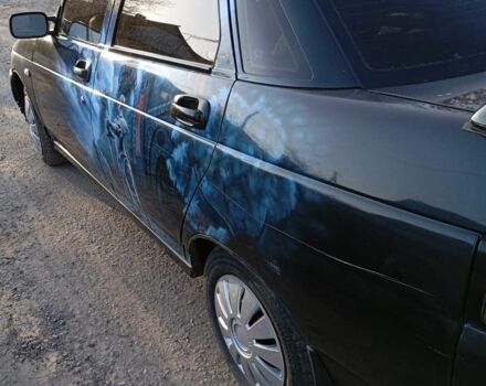 Черный ВАЗ 2110, объемом двигателя 6 л и пробегом 240 тыс. км за 1600 $, фото 1 на Automoto.ua