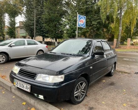 Черный ВАЗ 2110, объемом двигателя 1 л и пробегом 165 тыс. км за 2800 $, фото 1 на Automoto.ua