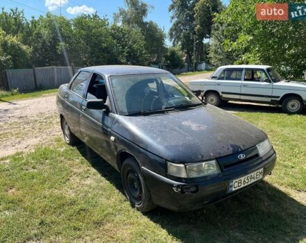 Черный ВАЗ 2110, объемом двигателя 1.6 л и пробегом 200 тыс. км за 1500 $, фото 1 на Automoto.ua