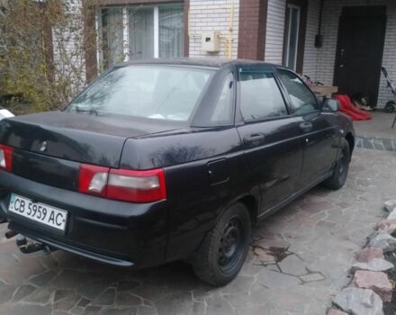 Черный ВАЗ 2110, объемом двигателя 1.6 л и пробегом 200 тыс. км за 1074 $, фото 1 на Automoto.ua