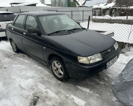 Черный ВАЗ 2110, объемом двигателя 1.6 л и пробегом 170 тыс. км за 1800 $, фото 1 на Automoto.ua