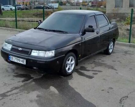 Черный ВАЗ 2110, объемом двигателя 1.62 л и пробегом 194 тыс. км за 2000 $, фото 1 на Automoto.ua