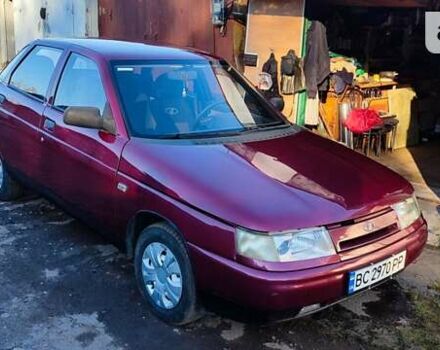 Красный ВАЗ 2110, объемом двигателя 1.5 л и пробегом 156 тыс. км за 1550 $, фото 1 на Automoto.ua