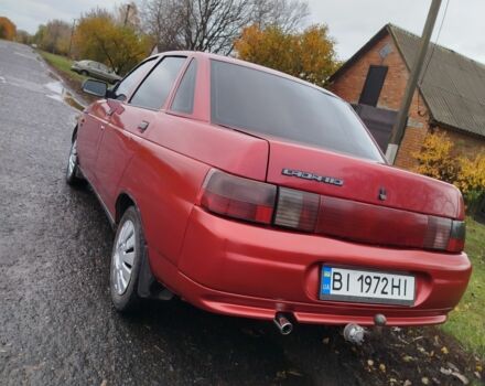 Красный ВАЗ 2110, объемом двигателя 1.5 л и пробегом 200 тыс. км за 1600 $, фото 1 на Automoto.ua