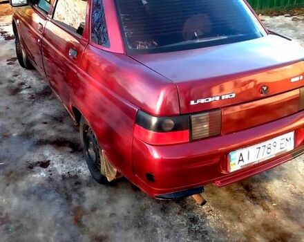 Красный ВАЗ 2110, объемом двигателя 1.5 л и пробегом 190 тыс. км за 1850 $, фото 4 на Automoto.ua