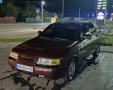 Красный ВАЗ 2110, объемом двигателя 1.6 л и пробегом 170 тыс. км за 2200 $, фото 1 на Automoto.ua