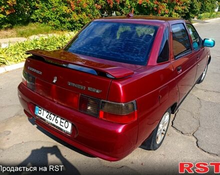 Красный ВАЗ 2110, объемом двигателя 1.5 л и пробегом 200 тыс. км за 1850 $, фото 1 на Automoto.ua