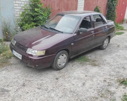 Красный ВАЗ 2110, объемом двигателя 1.5 л и пробегом 350 тыс. км за 652 $, фото 1 на Automoto.ua