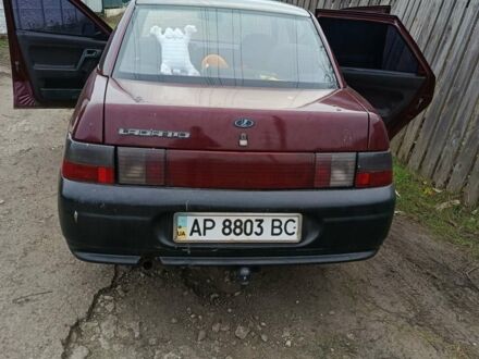 Красный ВАЗ 2110, объемом двигателя 1.5 л и пробегом 210 тыс. км за 1350 $, фото 1 на Automoto.ua