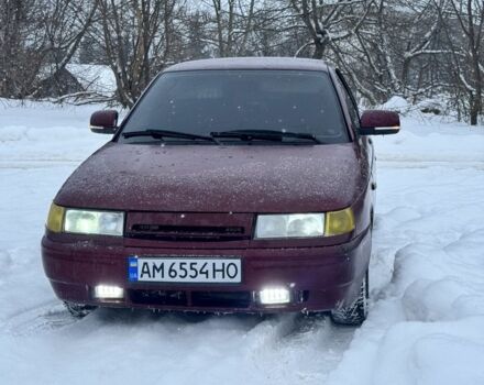 Красный ВАЗ 2110, объемом двигателя 1.6 л и пробегом 188 тыс. км за 1400 $, фото 1 на Automoto.ua