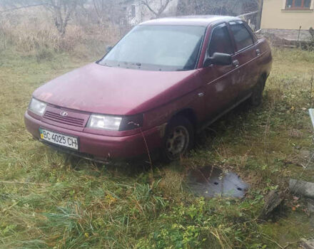 Красный ВАЗ 2110, объемом двигателя 1.6 л и пробегом 200 тыс. км за 1000 $, фото 1 на Automoto.ua