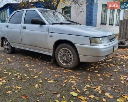 Серый ВАЗ 2110, объемом двигателя 1.6 л и пробегом 200 тыс. км за 1000 $, фото 1 на Automoto.ua