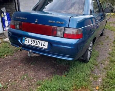 Синий ВАЗ 2110, объемом двигателя 1.6 л и пробегом 220 тыс. км за 2877 $, фото 1 на Automoto.ua